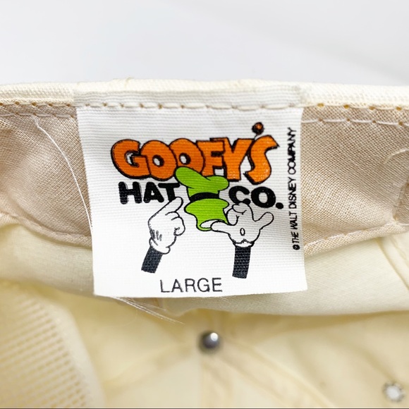 VINTAGE White Mickey Mouse Hat - Picture 8 of 10